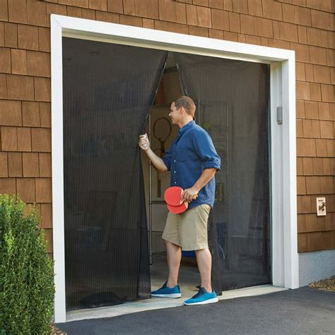 The affordability of a Magic Mesh hands-free screen door for your garage